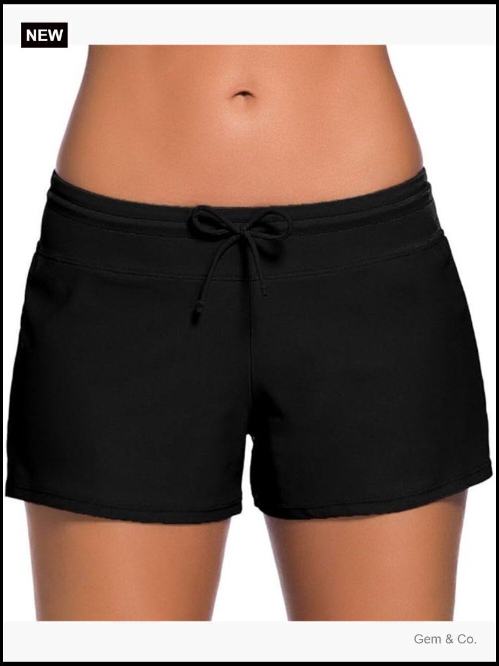 Women's Swim Boardshorts Tankini Boyshorts Beach Bottom Built-in Briefs